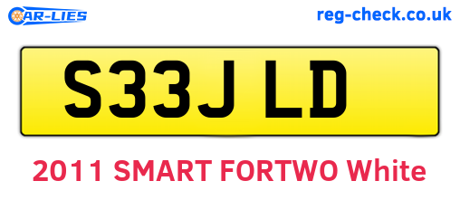 S33JLD are the vehicle registration plates.