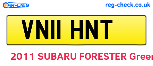 VN11HNT are the vehicle registration plates.