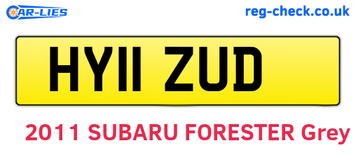 HY11ZUD are the vehicle registration plates.