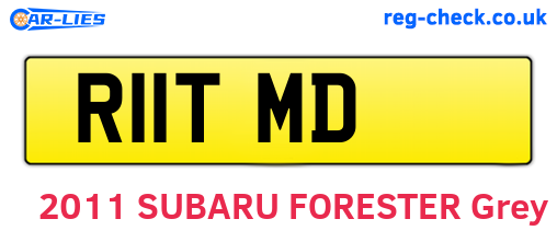 R11TMD are the vehicle registration plates.