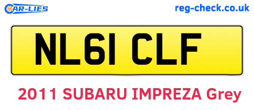 NL61CLF are the vehicle registration plates.
