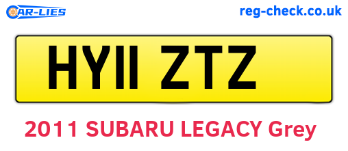 HY11ZTZ are the vehicle registration plates.