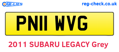 PN11WVG are the vehicle registration plates.