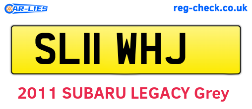 SL11WHJ are the vehicle registration plates.