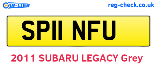 SP11NFU are the vehicle registration plates.