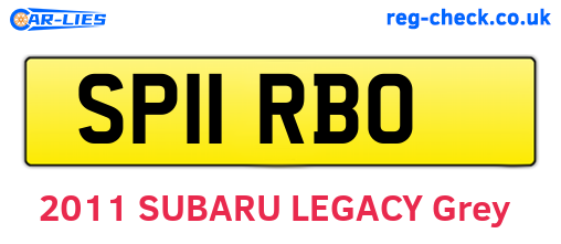 SP11RBO are the vehicle registration plates.