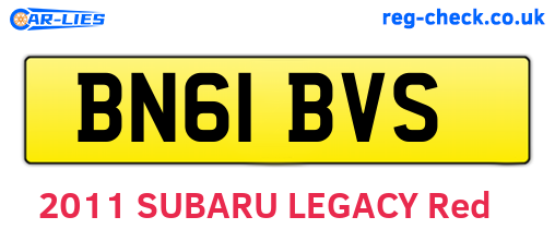 BN61BVS are the vehicle registration plates.