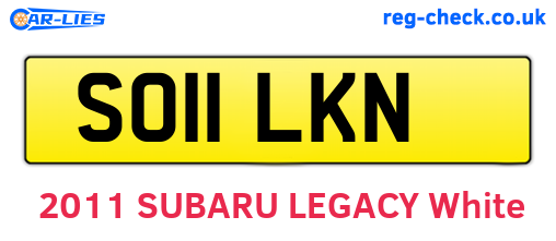 SO11LKN are the vehicle registration plates.