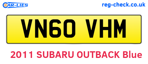 VN60VHM are the vehicle registration plates.