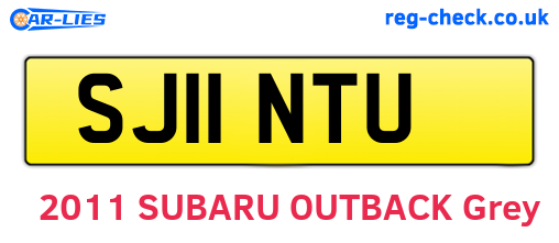 SJ11NTU are the vehicle registration plates.