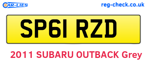 SP61RZD are the vehicle registration plates.