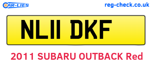 NL11DKF are the vehicle registration plates.