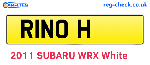 R1NOH are the vehicle registration plates.