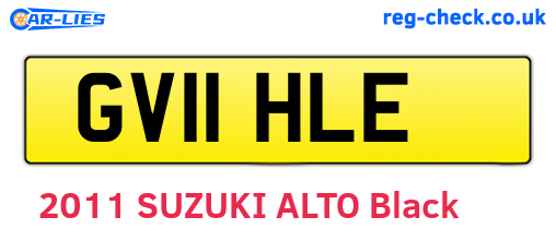 GV11HLE are the vehicle registration plates.
