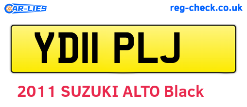YD11PLJ are the vehicle registration plates.