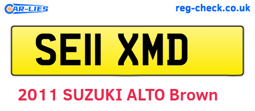 SE11XMD are the vehicle registration plates.