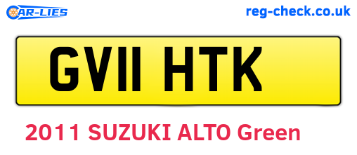 GV11HTK are the vehicle registration plates.