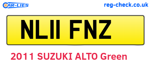 NL11FNZ are the vehicle registration plates.