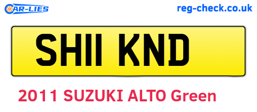 SH11KND are the vehicle registration plates.
