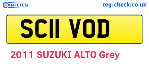 SC11VOD are the vehicle registration plates.