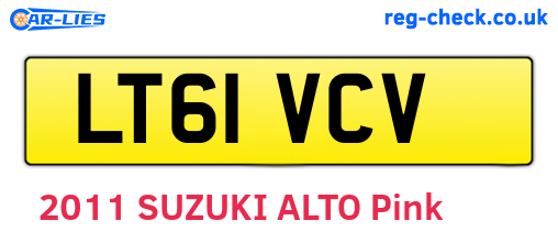 LT61VCV are the vehicle registration plates.