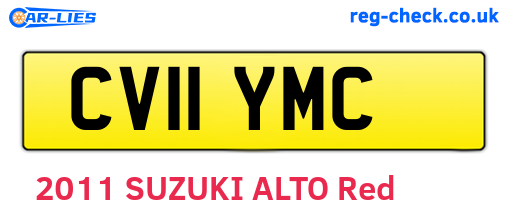 CV11YMC are the vehicle registration plates.