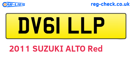DV61LLP are the vehicle registration plates.