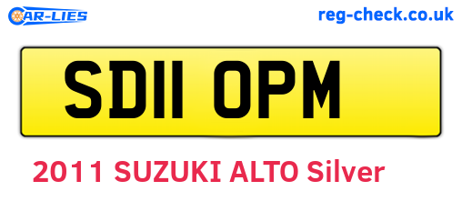 SD11OPM are the vehicle registration plates.