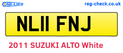 NL11FNJ are the vehicle registration plates.
