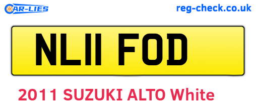 NL11FOD are the vehicle registration plates.