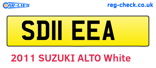 SD11EEA are the vehicle registration plates.