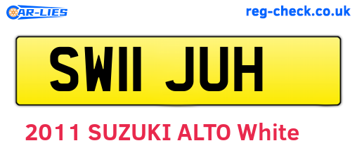 SW11JUH are the vehicle registration plates.