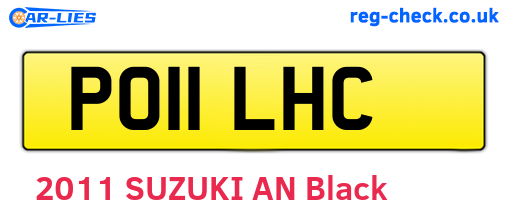 PO11LHC are the vehicle registration plates.