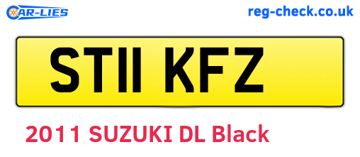 ST11KFZ are the vehicle registration plates.