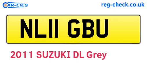 NL11GBU are the vehicle registration plates.