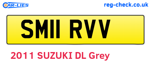 SM11RVV are the vehicle registration plates.