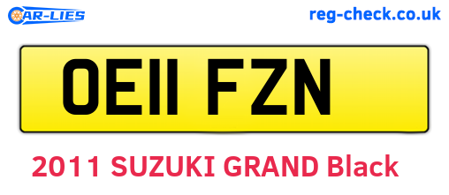 OE11FZN are the vehicle registration plates.