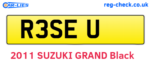 R3SEU are the vehicle registration plates.