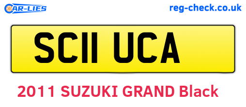 SC11UCA are the vehicle registration plates.