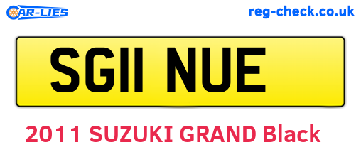 SG11NUE are the vehicle registration plates.