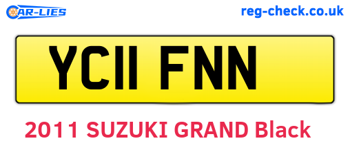 YC11FNN are the vehicle registration plates.