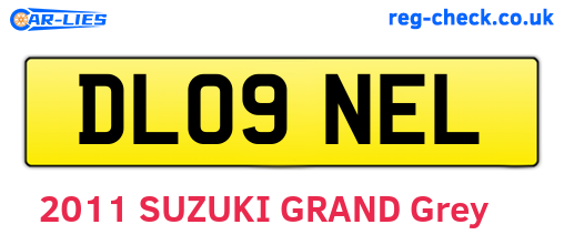 DL09NEL are the vehicle registration plates.