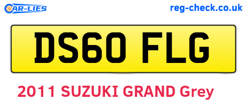 DS60FLG are the vehicle registration plates.