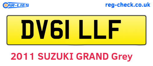DV61LLF are the vehicle registration plates.