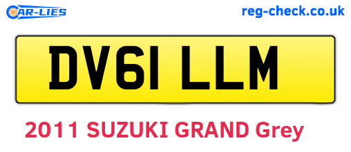 DV61LLM are the vehicle registration plates.