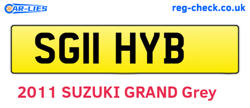 SG11HYB are the vehicle registration plates.