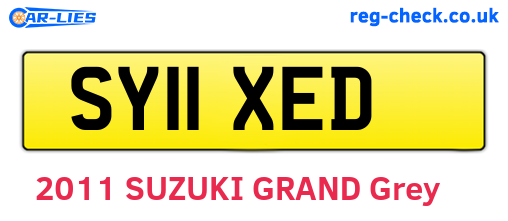 SY11XED are the vehicle registration plates.