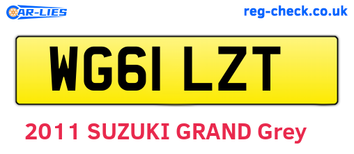 WG61LZT are the vehicle registration plates.