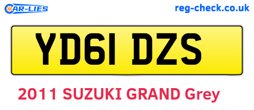 YD61DZS are the vehicle registration plates.