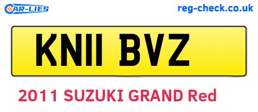 KN11BVZ are the vehicle registration plates.